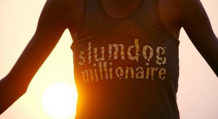 “Slumdog Millionaire” logo, opening credits