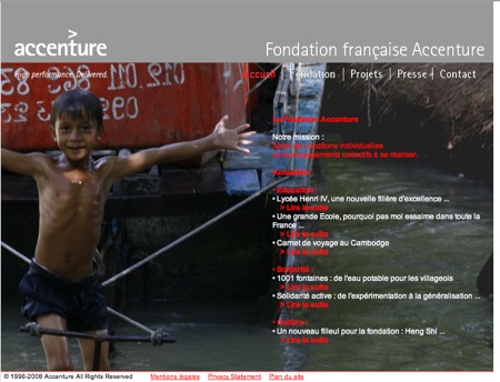 Featured image of post Nouveau site de la Fondation Accenture : z'avez vu la photo ?