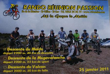 Featured image of post Ile de la Réunion – 25/01/11 – Descente du Maïdo en VTT