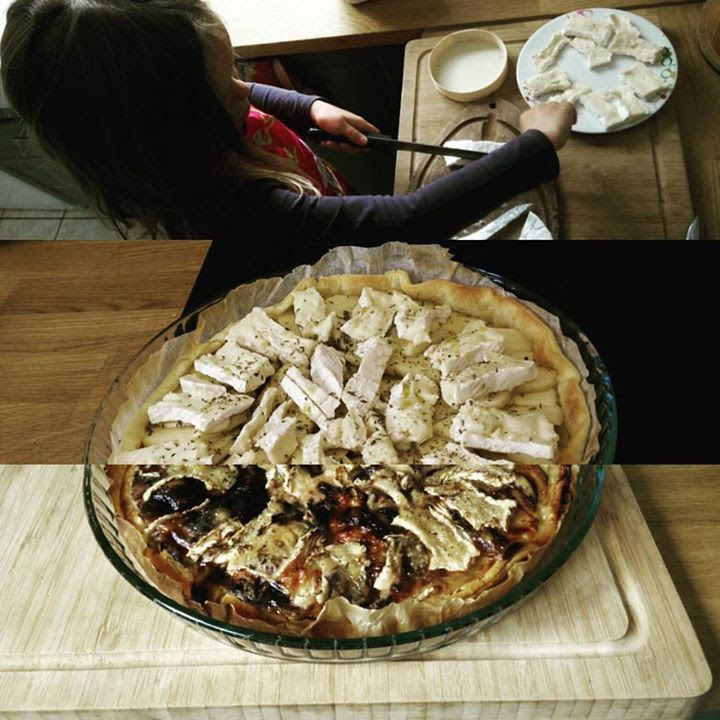 Featured image of post Tarte pommes et camembert (mais aussi du miel)