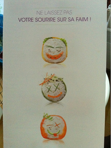 Marrante cette pub de sushi :)